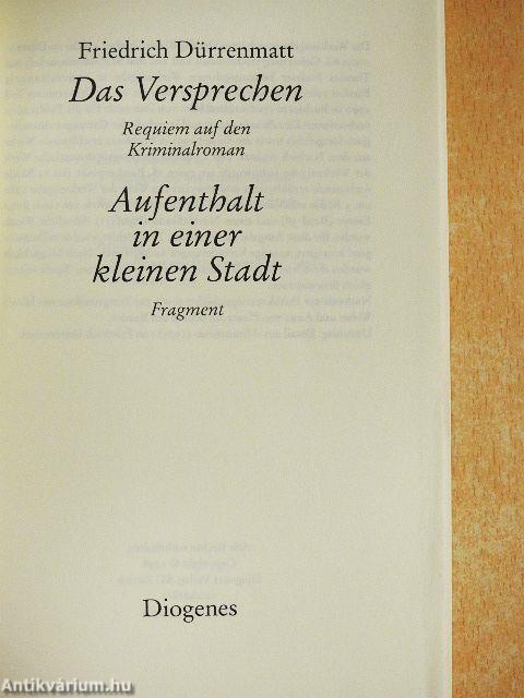 Das Versprechen/Aufenthalt in einer kleinen Stadt