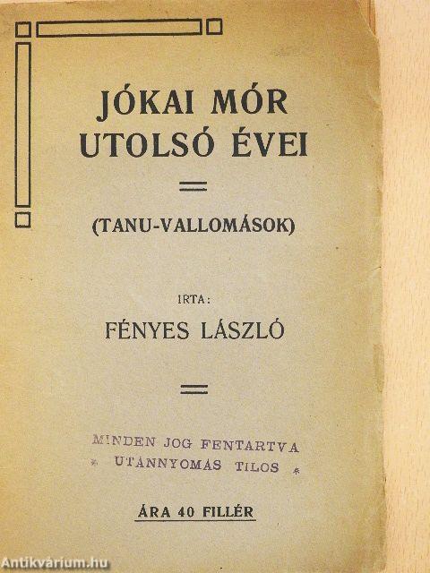 Jókai Mór utolsó évei