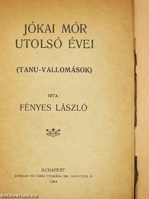 Jókai Mór utolsó évei