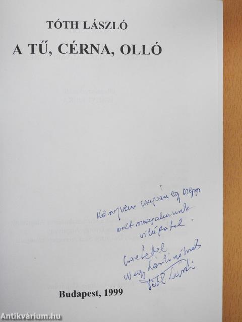 A tű, cérna, olló (dedikált példány)