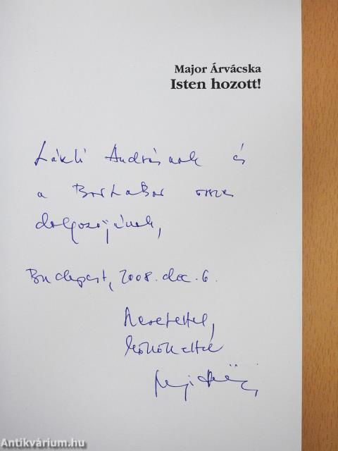 Isten hozott! (dedikált példány)