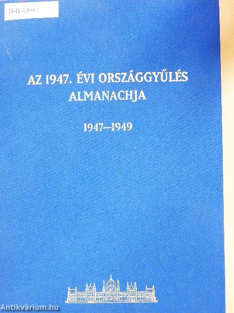 Az 1947. évi Országgyűlés Almanachja