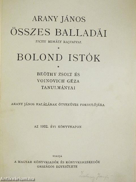 Arany János összes balladái/Bolond Istók