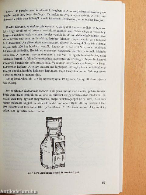 Zöldségek, gyümölcsök tartósítása savanyítással, tejsavas erjesztéssel