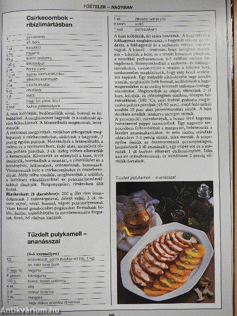 99 könnyű húsétel 33 színes ételfotóval