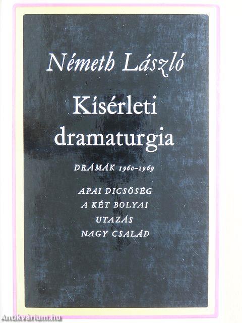 Kísérleti dramaturgia I-II.