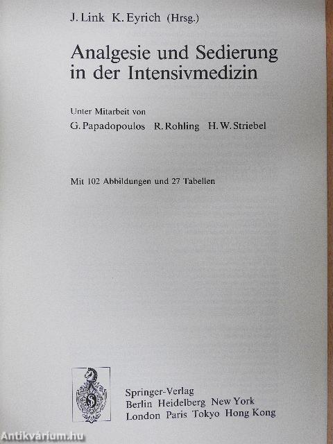 Analgesie und Sedierung in der Intensivmedizin
