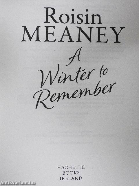 A Winter to Remember