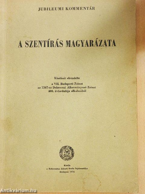 A szentírás magyarázata