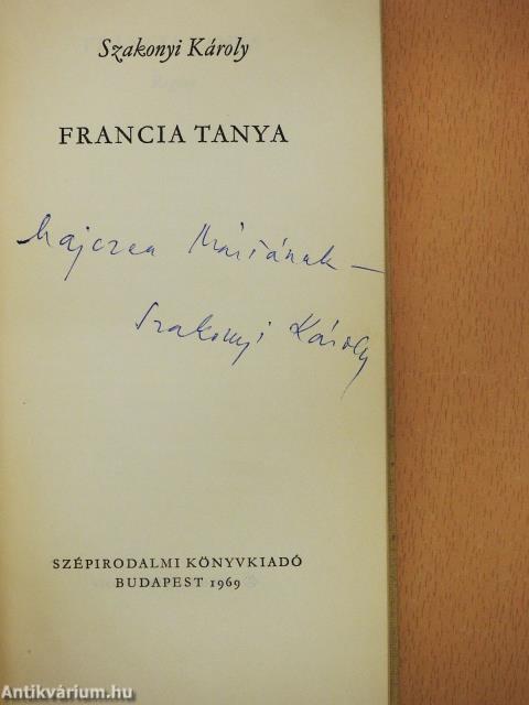 Francia tanya (dedikált példány)