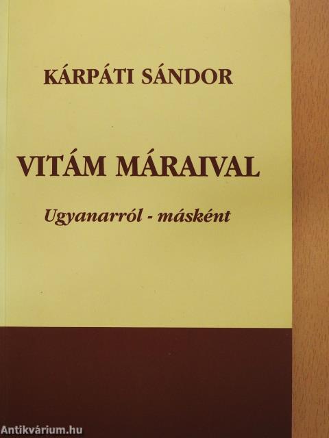 Vitám Máraival (dedikált példány)