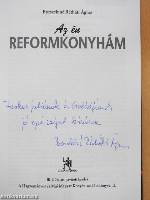 Az én reformkonyhám (dedikált példány)