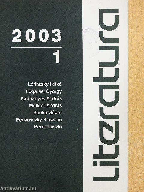 Literatura 2003/1.
