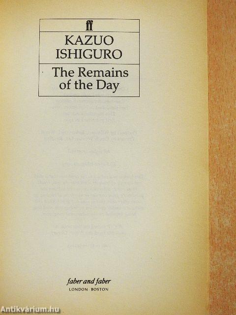 The Remains of the Day