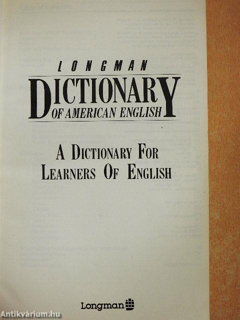 Longman Dictionary of American English
