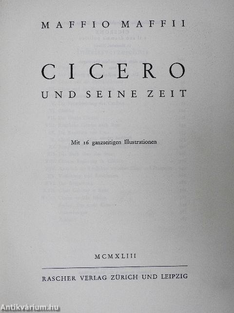 Cicero und seine Zeit