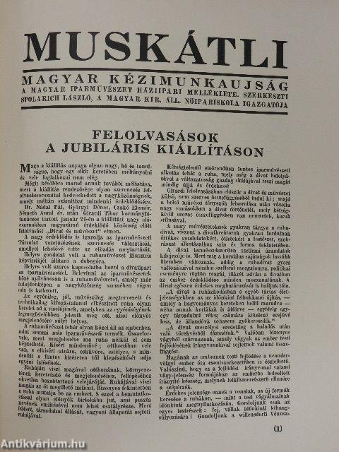 Magyar Iparművészet 1936/1-10.