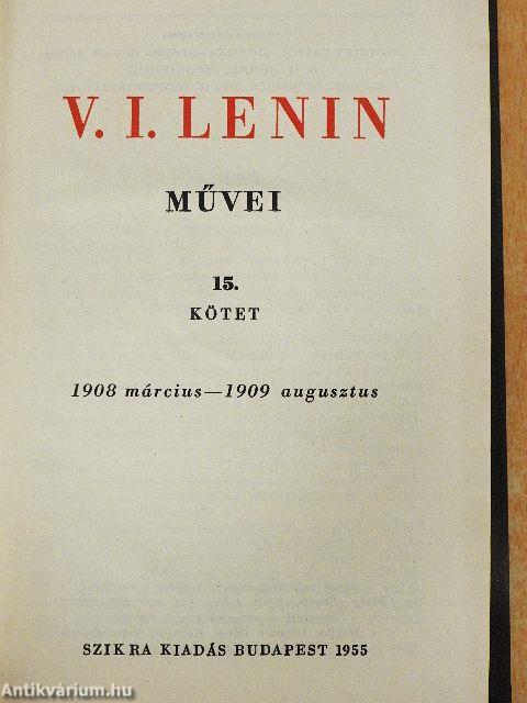 V. I. Lenin művei 15.