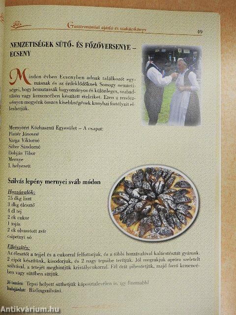 Gasztronómiai ajánló és szakácskönyv