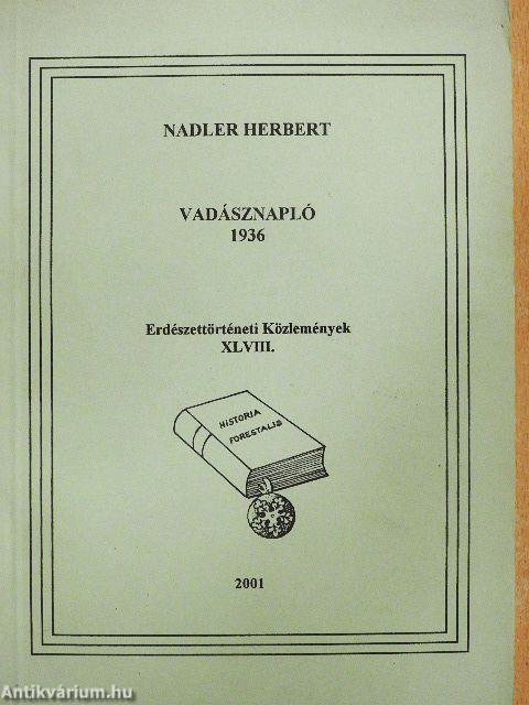 Vadásznapló 1936