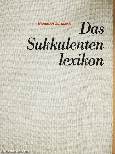 Das Sukkulenten lexikon