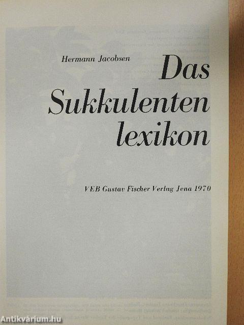 Das Sukkulenten lexikon