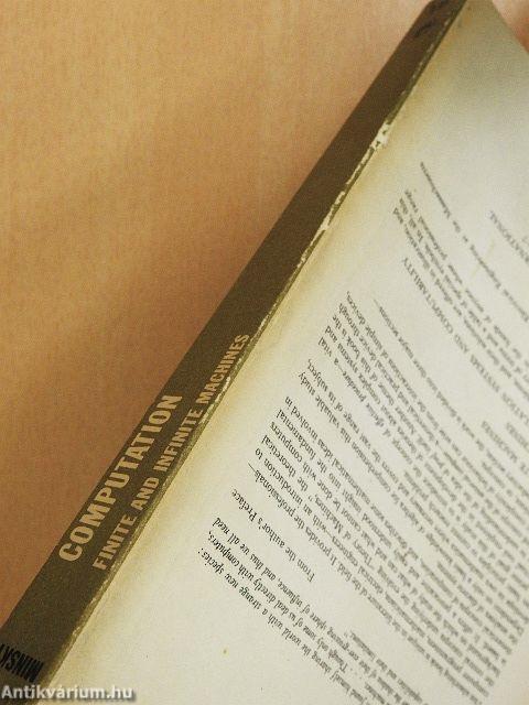 Computation: Finite and Infinite Machines