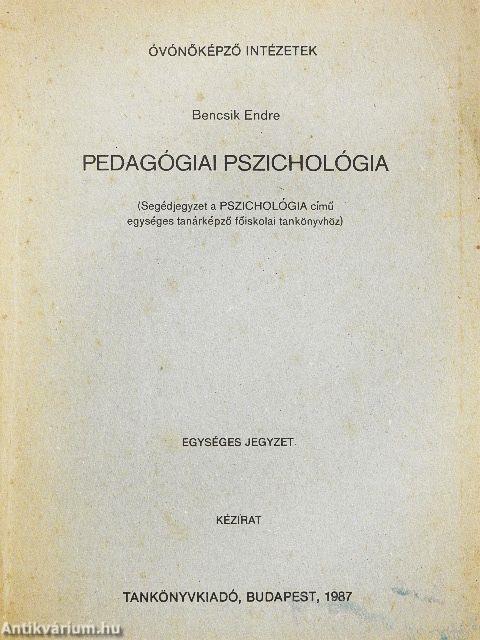 Pedagógiai pszichológia