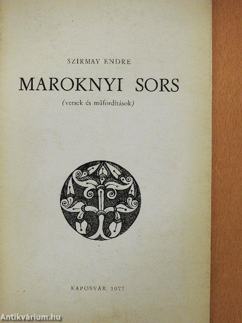 Maroknyi sors