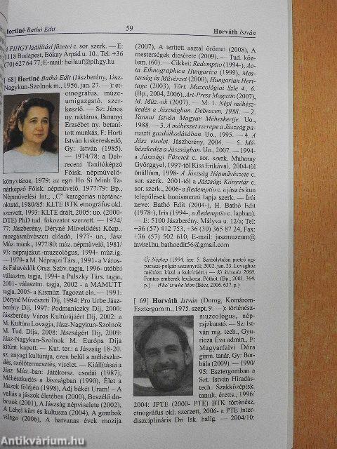 Magyar történész-muzeológus ki kicsoda 2010