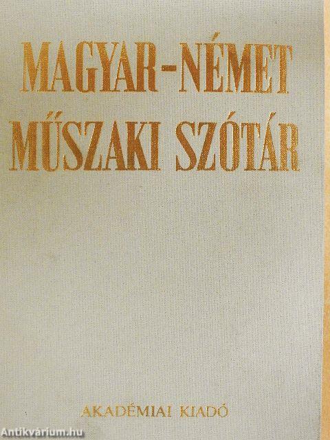 Magyar-német műszaki szótár
