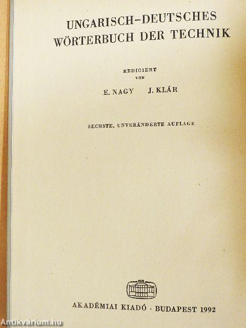 Magyar-német műszaki szótár