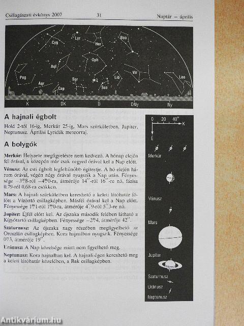 Meteor csillagászati évkönyv 2007