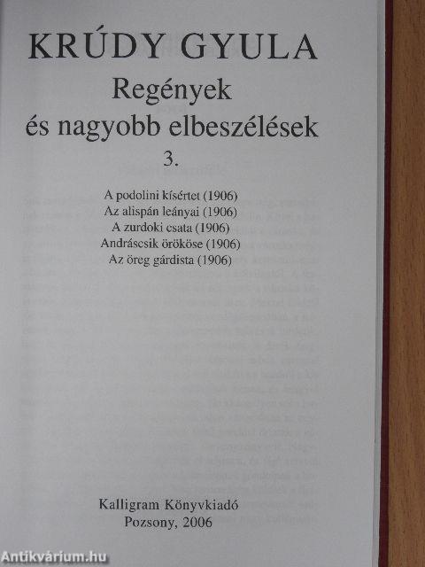 Regények és nagyobb elbeszélések 3.
