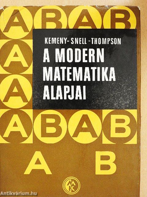 A modern matematika alapjai