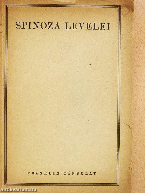 Spinoza levelei
