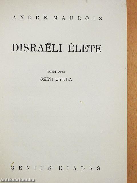 Disraeli élete