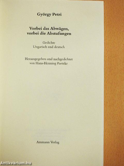 Vorbei das Abwägen, vorbei die Abstufungen