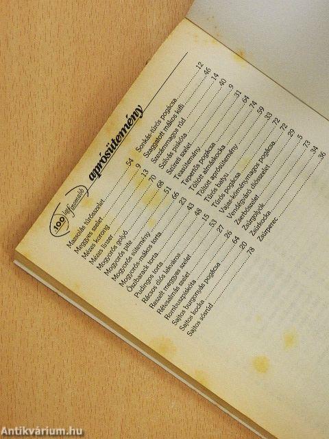 A 100 legfinomabb aprósütemény
