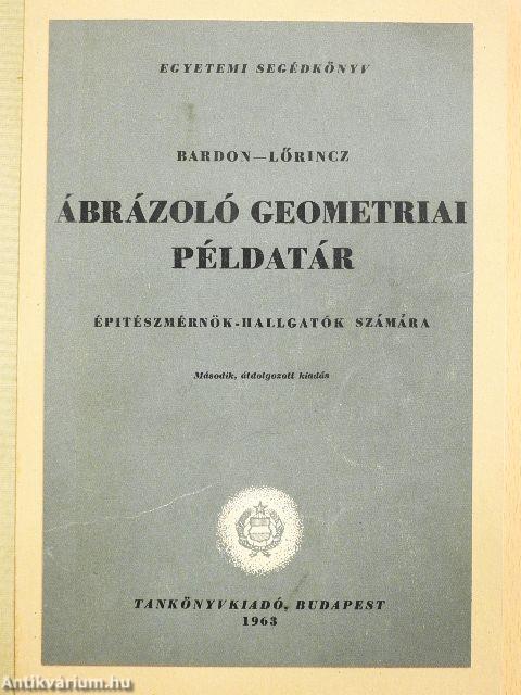 Ábrázoló geometriai példatár