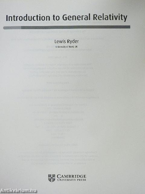 Introduction to General Relativity