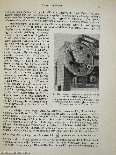 Mechanikus sajtológépek