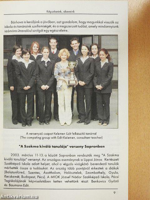 Miok József Nádor Szakképző Iskola évkönyve 2003