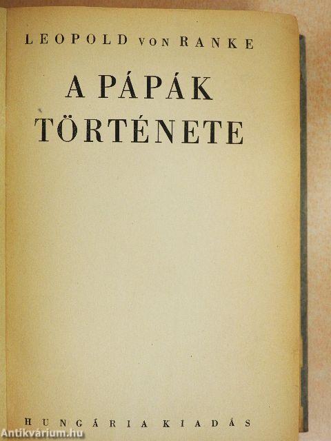 A pápák története