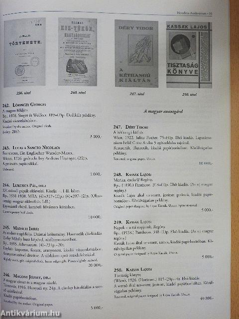 Hereditas Antikvárium 8. árverés