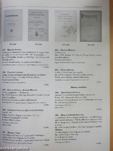 Hereditas Antikvárium 8. árverés