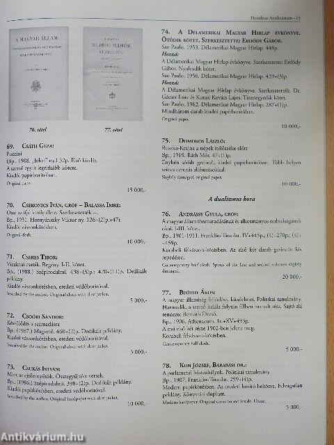 Hereditas Antikvárium 8. árverés