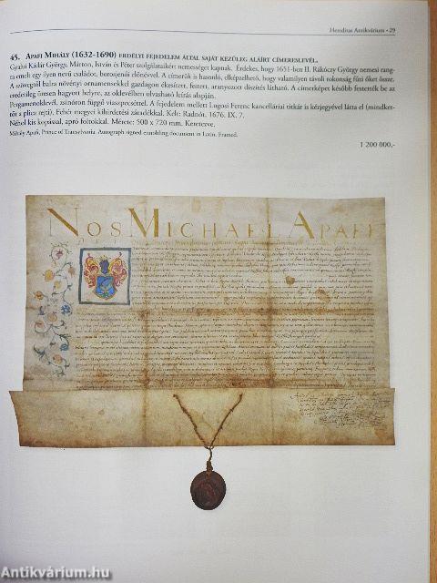 Hereditas Antikvárium 7. árverés