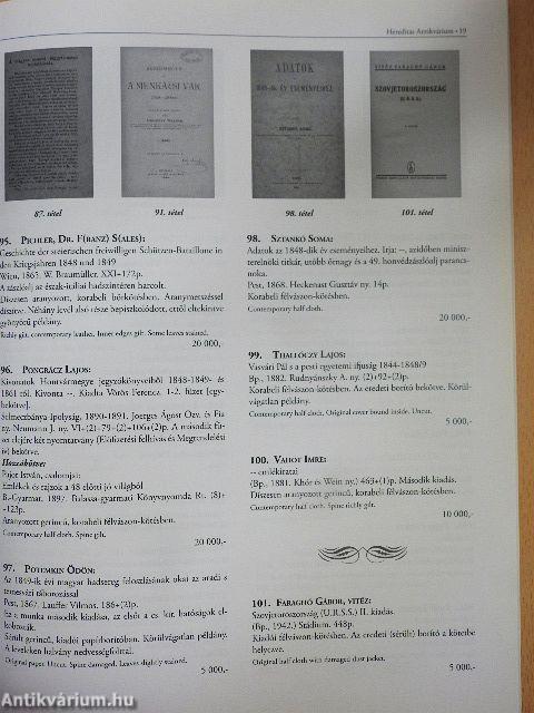 Hereditas Antikvárium 6. árverés