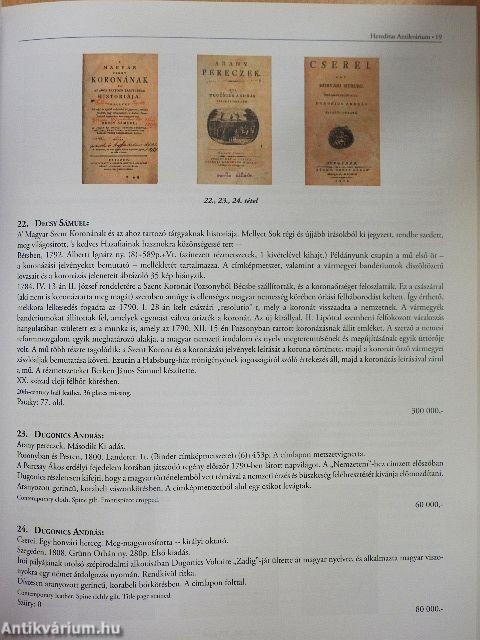 Hereditas Antikvárium 9. árverés